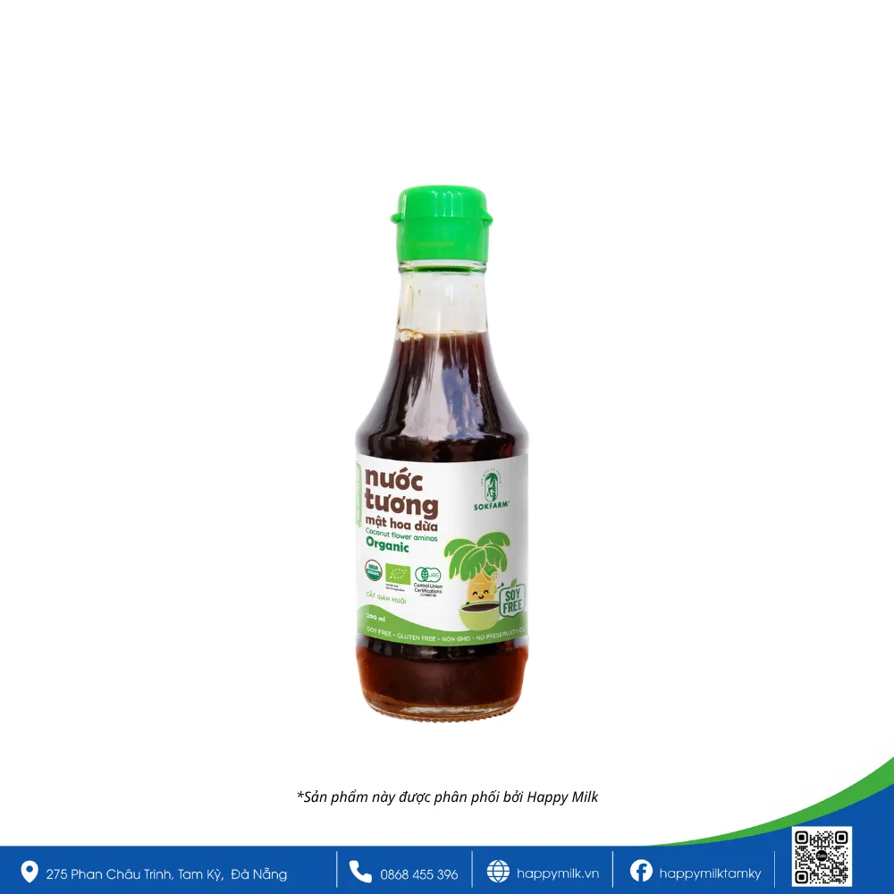 Organic Sokfarm coconut nectar soy sauce 200ml